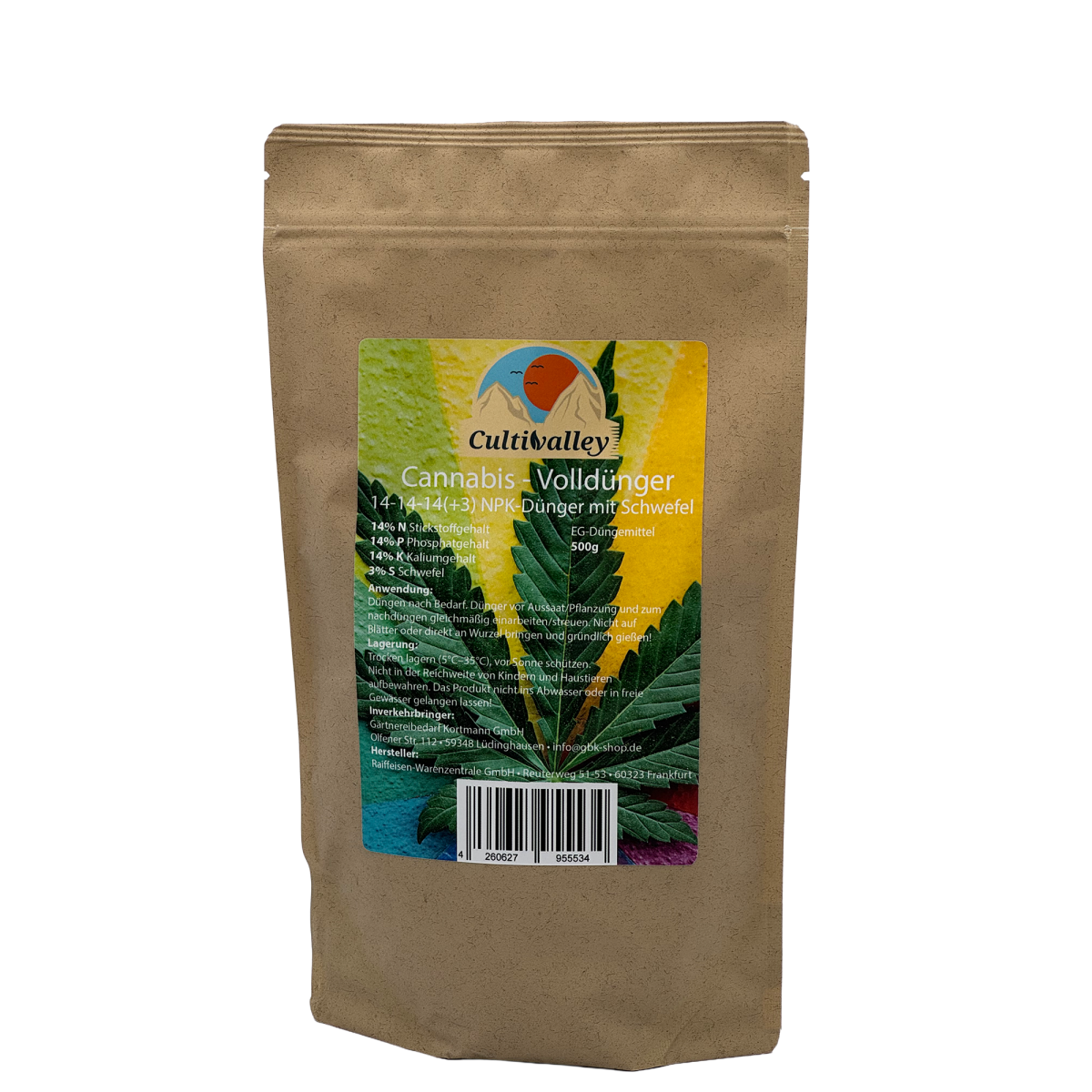 Cultivalley Cannabis Volldnger 500g, 8,95